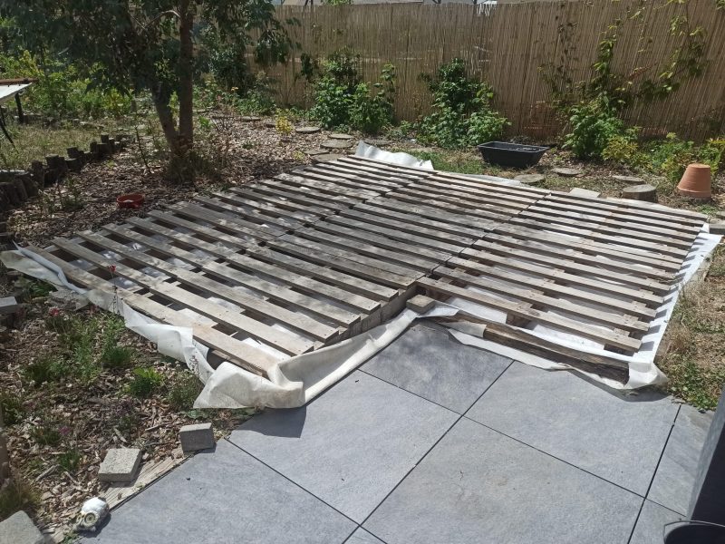 exemples amÃ©nagement jardin crÃ©ation terrasse palettes